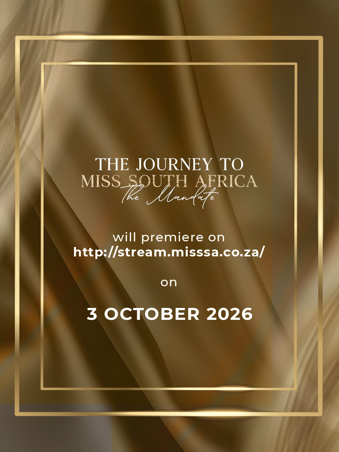 How to Watch 2 Ashlyn Atkinson The Journey to Miss South Africa: The Mandate premiered on stream.misssa.co.za on 3 October 2026